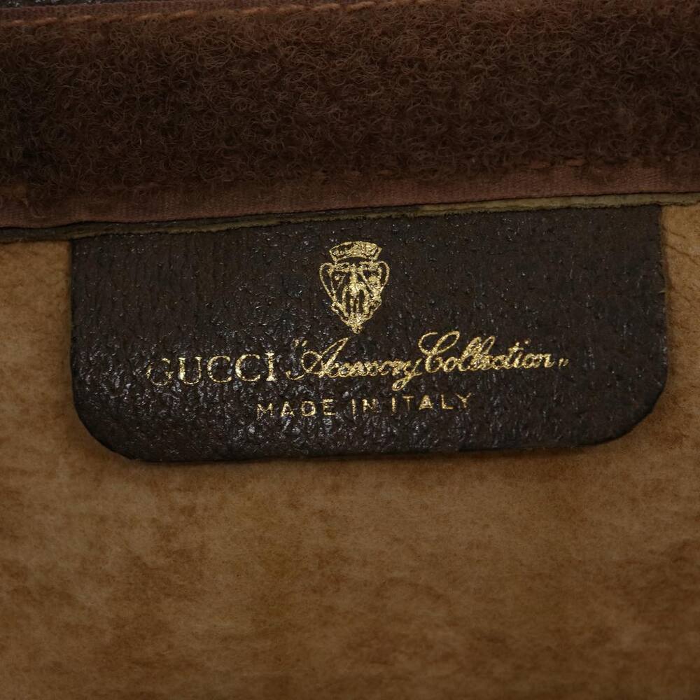 GUCCI GG Canvas Web Sherry Line Clutch Bag Beige Red Green - Picture 8 of 16